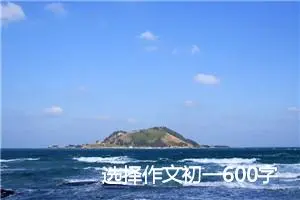 选择作文初一600字(精选5篇)