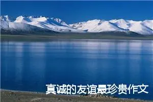 真诚的友谊最珍贵作文(精选5篇)