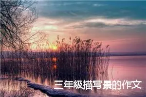 三年级描写景的作文