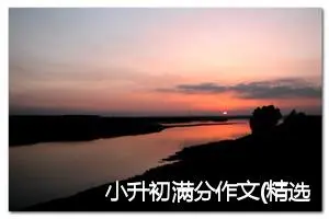 小升初满分作文(精选7篇)