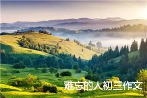 难忘的人初三作文