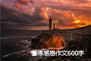 懂得感恩作文600字(精选5篇)