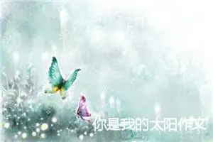 你是我的太阳作文