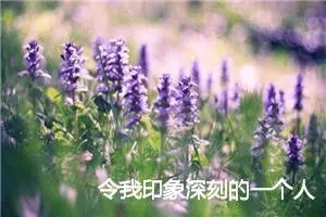 令我印象深刻的一个人六年级作文