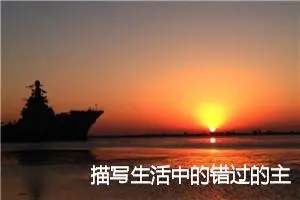 描写生活中的错过的主题作文(精选5篇)