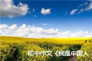初中作文《我是中国人》作文