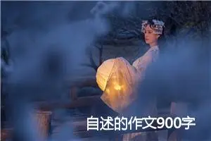 自述的作文900字
