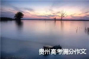贵州高考满分作文