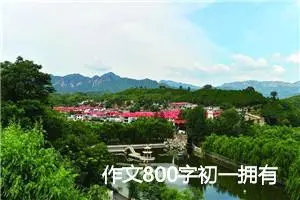 作文800字初一拥有青春(精选5篇)