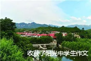 收获了阳光中学生作文600字(精选5篇)
