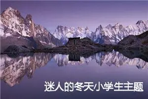 迷人的冬天小学生主题作文(精选5篇)