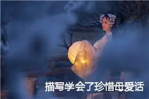 描写学会了珍惜母爱话题作文(精选5篇)