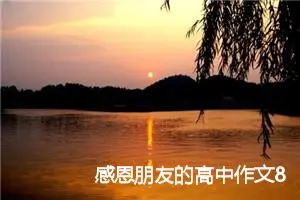 感恩朋友的高中作文800字(精选5篇)