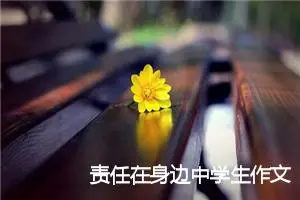 责任在身边中学生作文600字(精选5篇)