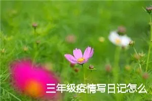 三年级疫情写日记怎么写？