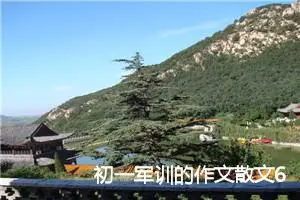 初一军训的作文散文600字(精选5篇)