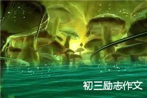 初三励志作文