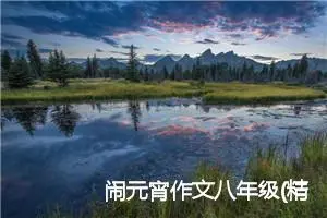 闹元宵作文八年级(精选5篇)