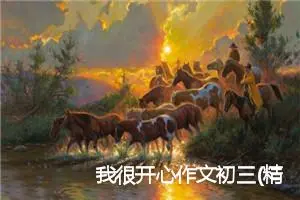 我很开心作文初三(精选5篇)