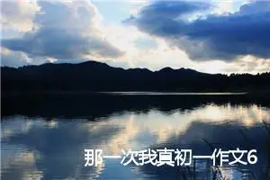 那一次我真初一作文600字(精选5篇)