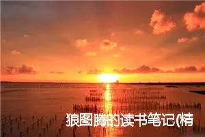 狼图腾的读书笔记(精选10篇)