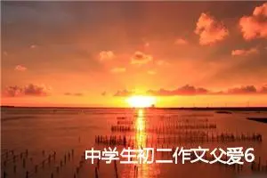 中学生初二作文父爱600字(精选5篇)