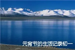 元宵节的生活记录初一作文(精选5篇)